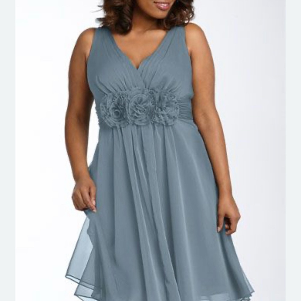 Adrianna Papell Midi Dress for Wedding Guests sz 14w